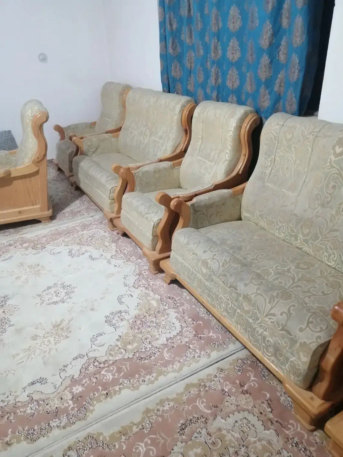 مبل چوبی|مبلمان خانگی و میز عسلی|شاندیز, |دیوار