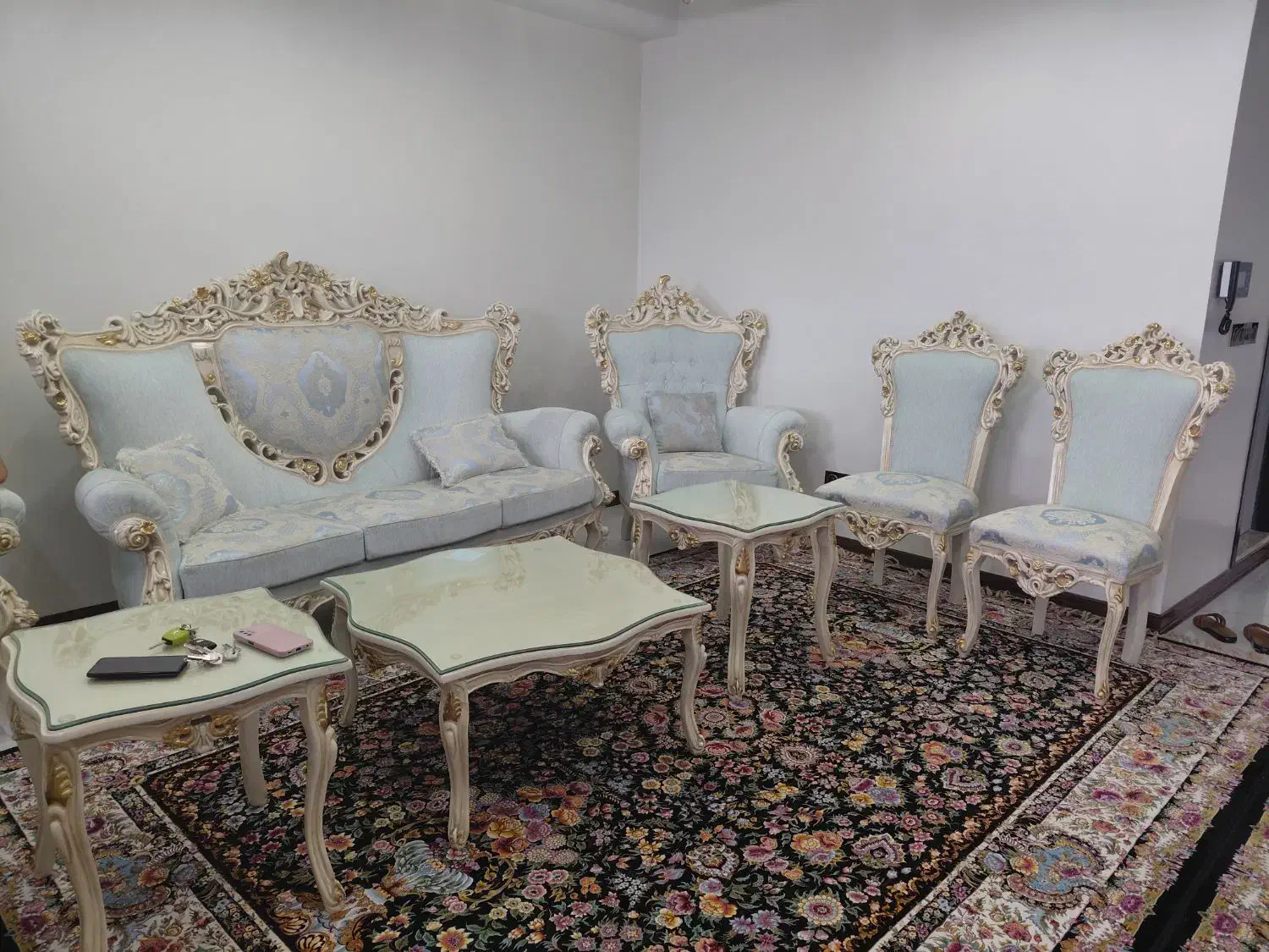 مبل کلاسیک ۹ نفره|مبلمان خانگی و میز عسلی|تهران, لویزان|دیوار