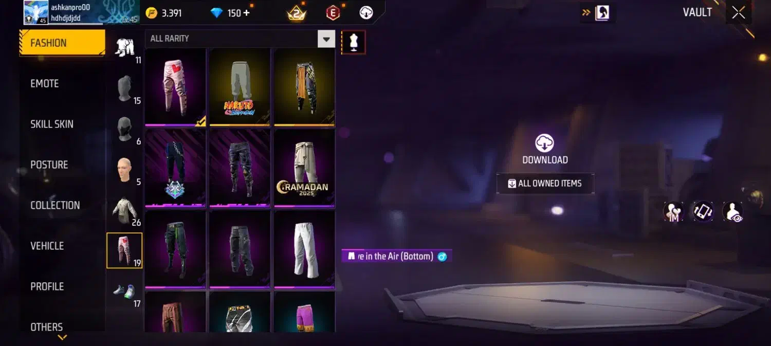 اکانت فیری فایر|کنسول، بازی ویدئویی و آنلاین|برازجان, |دیوار