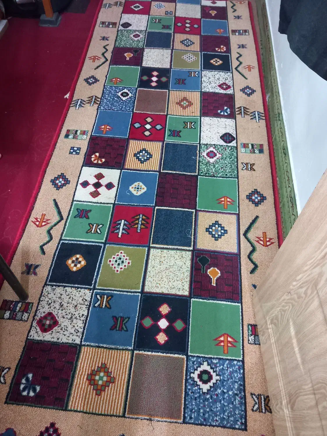 فرش متراژ طول۴/۵متر  عرض۱۱۰|فرش|مشهد, طلاب|دیوار