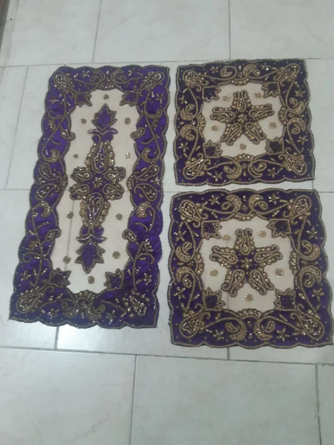 رومیزی هندی..|پرده، رانر، رومیزی|گرگان, |دیوار