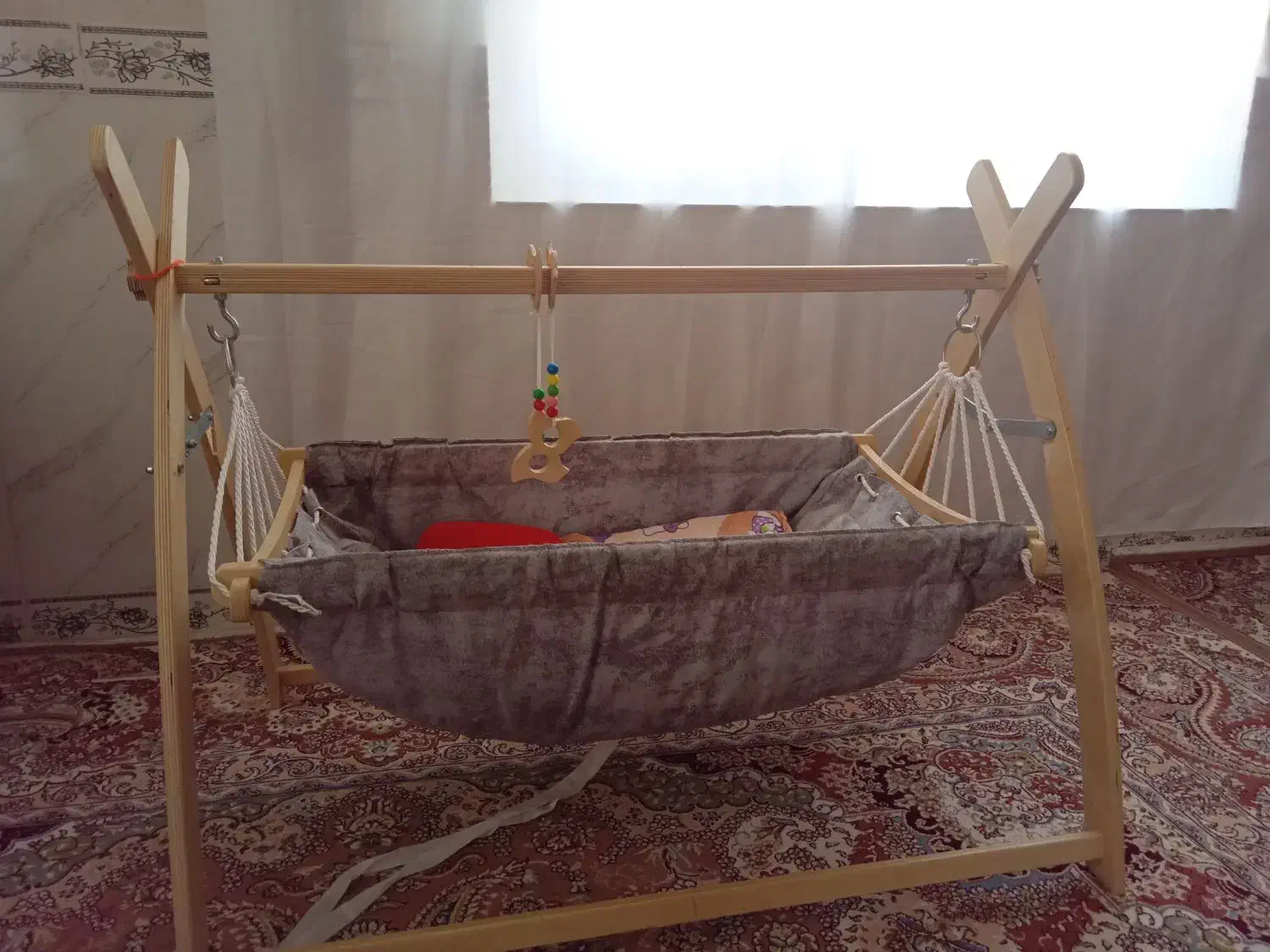 گهواره ننو ازش استفاده نشده|تخت و صندلی بچه|جوانرود, |دیوار