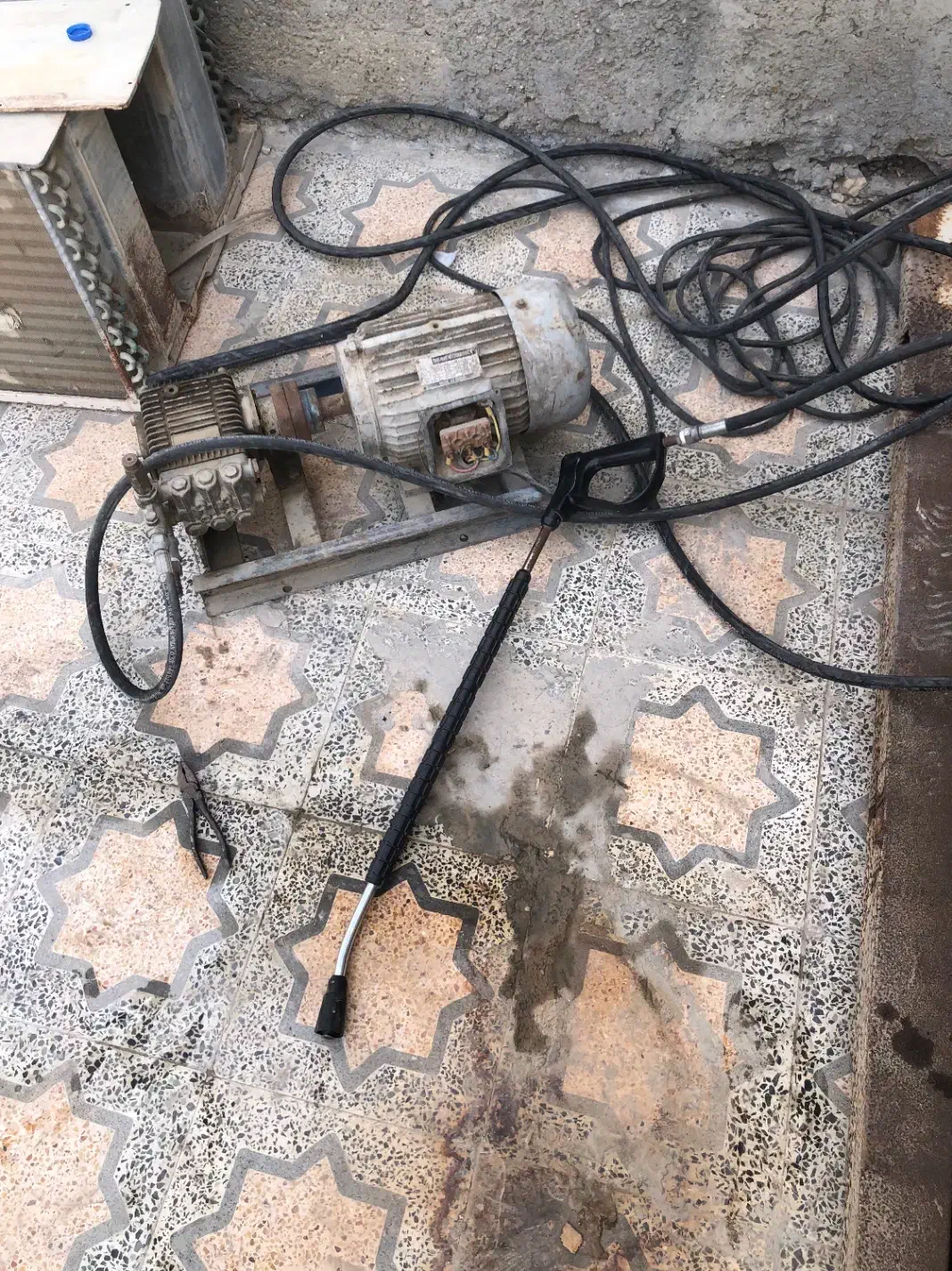 کارواش سه فاز سالم همراه شیلنگ و دسته|ابزارآلات|خمیر, |دیوار