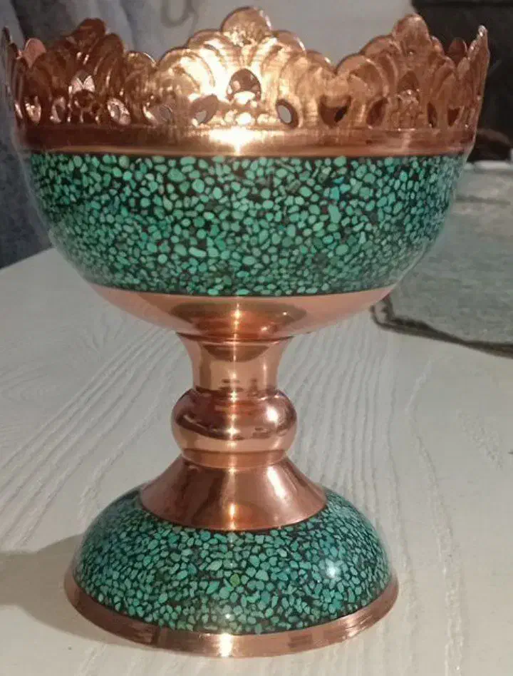 ظرف اجیل خوری فیروزه کوب ۱۴ سانتی|ظروف سرو و پذیرایی|رشت, کاکتوس|دیوار