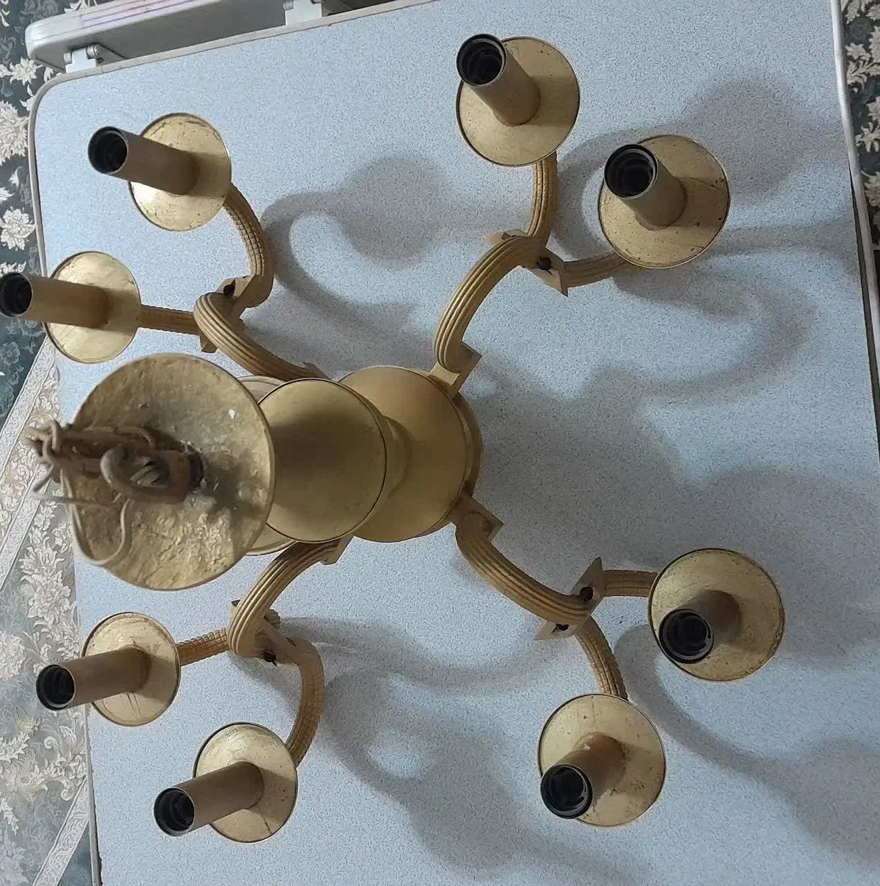 لوستر برنجی|لوستر و چراغ آویز|اسلامشهر, شهرک مهدیه|دیوار