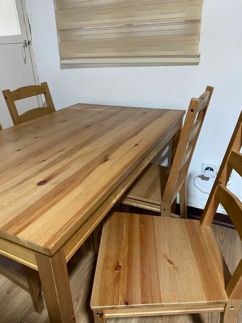 میز و صندلی ۴ نفره ایکیا|میز و صندلی غذاخوری|تنکابن, |دیوار