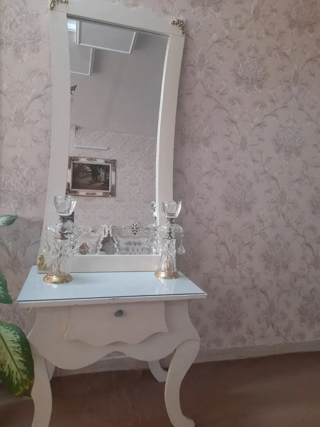 آینه شمعدان فانتزی|آینه|نظرآباد, نظرآباد|دیوار