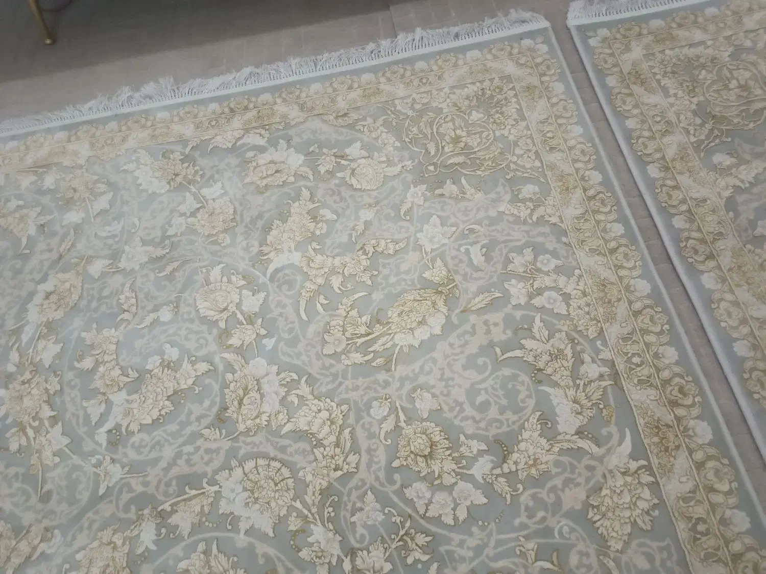 فرش نقره ای طلایی|فرش|قم, علی آباد سعدگان|دیوار