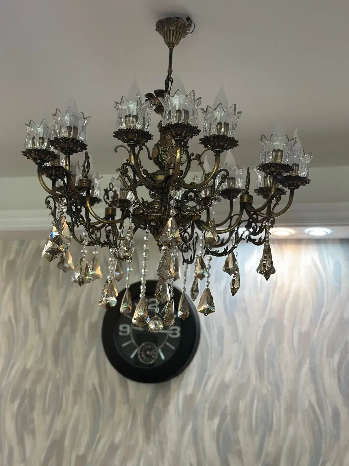 لوستر|لوستر و چراغ آویز|تبریز, |دیوار