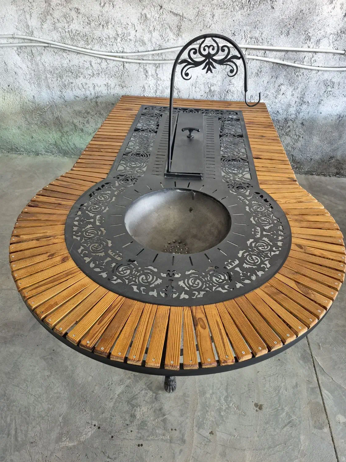 میز آتشدان دوکاره گازی هیزمی|میز و صندلی غذاخوری|اصفهان, براآن شمالی|دیوار