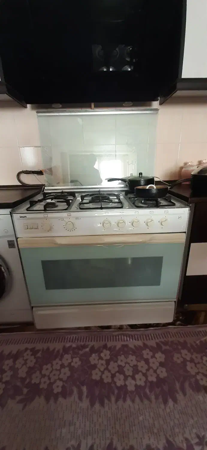 اجاق گاز ۵ شعله فر دار همراه جوجه گردان|اجاق گاز و لوازم برقی پختوپز|باقرشهر, |دیوار