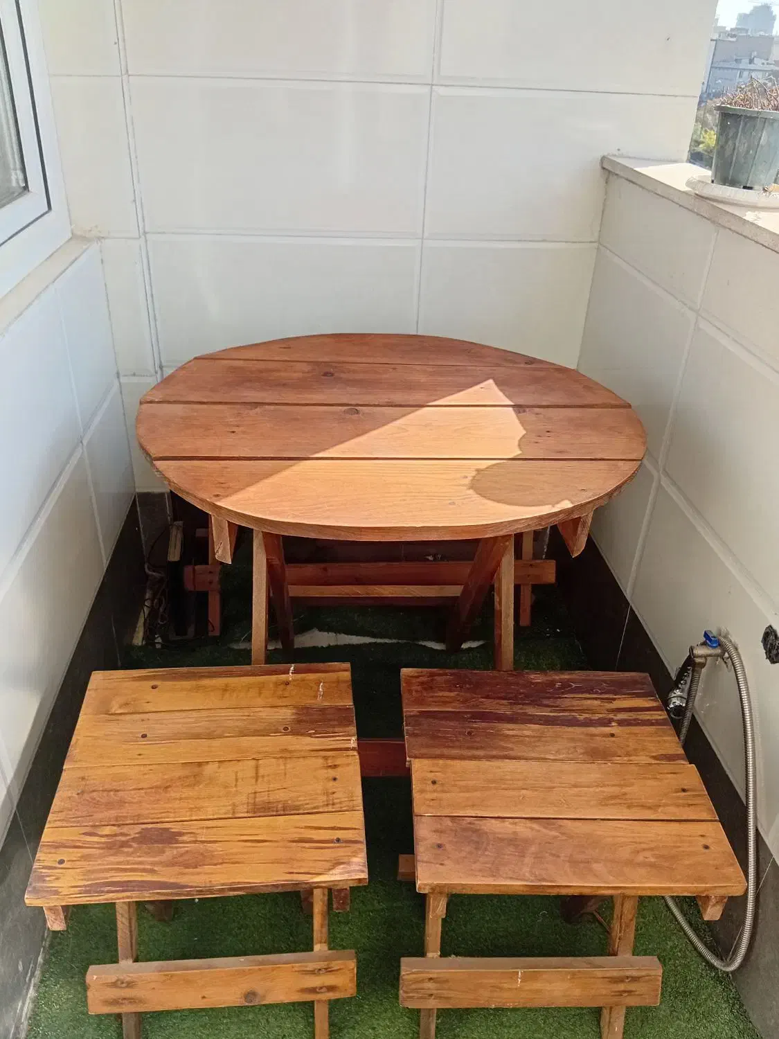 میز و نیمکت تاشو  بالن و باغ  چوبی|صندلی و نیمکت|کرج, گلشهر|دیوار