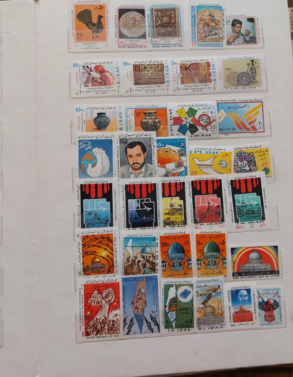 کلکسیون تمبر قدیمی شامل قاجار پهلوی و اوایل انقلاب|کلکسیون سکه، تمبر، اسکناس|تهران, دکتر هوشیار|دیوار