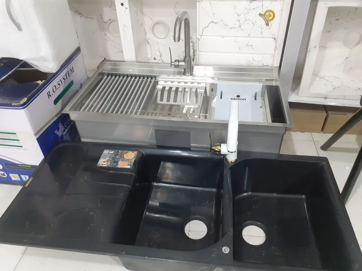 سینک کاسه گود گازرومیزی هود شیرآلاتtabi3312|مصالح و تجهیزات ساختمان|مشهد, پنجتن|دیوار