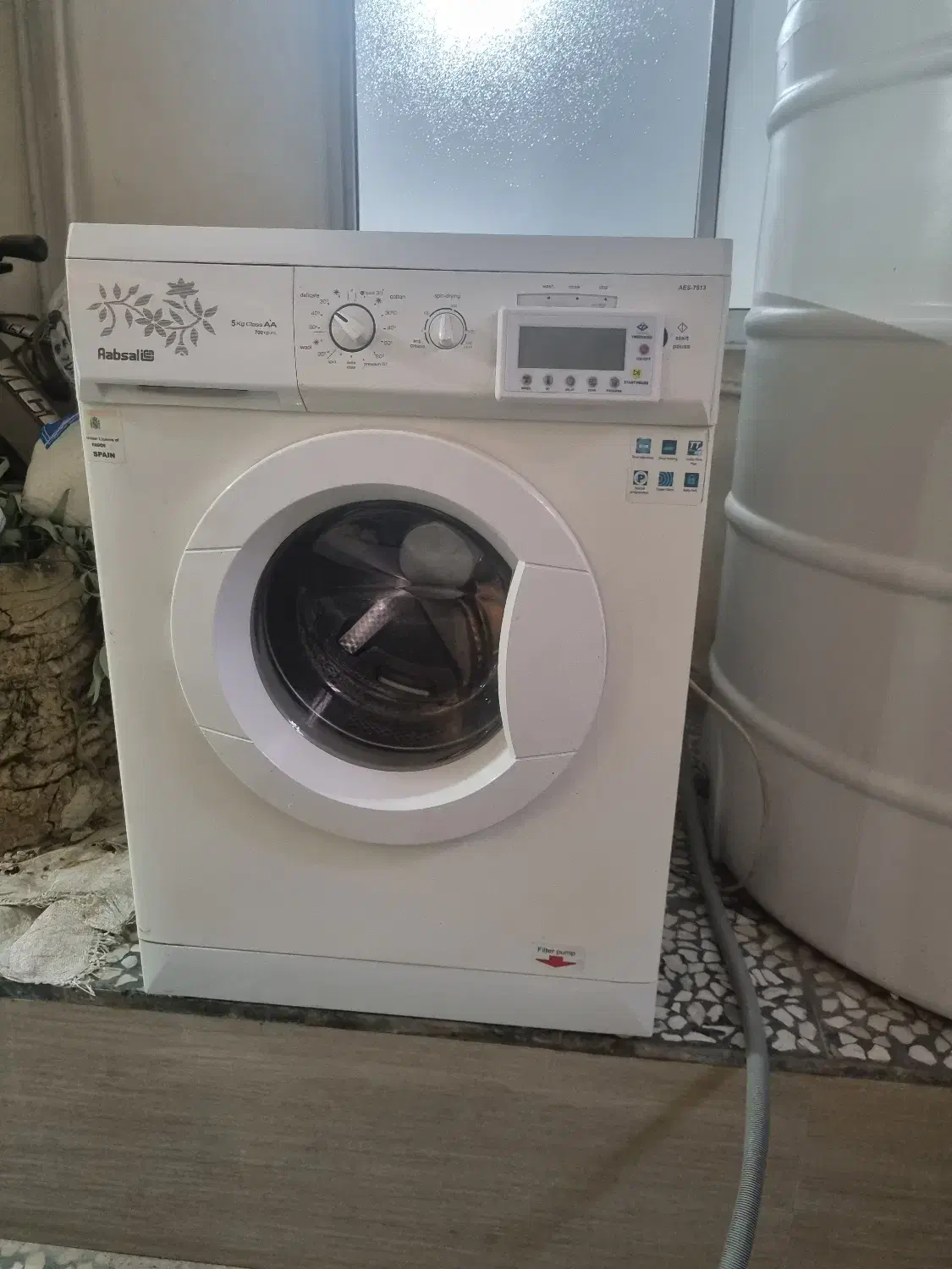 ماشین لباسشویی و خشک کن 5 کیلویی آبسال|ماشین لباسشویی و خشککن لباس|ساری, |دیوار