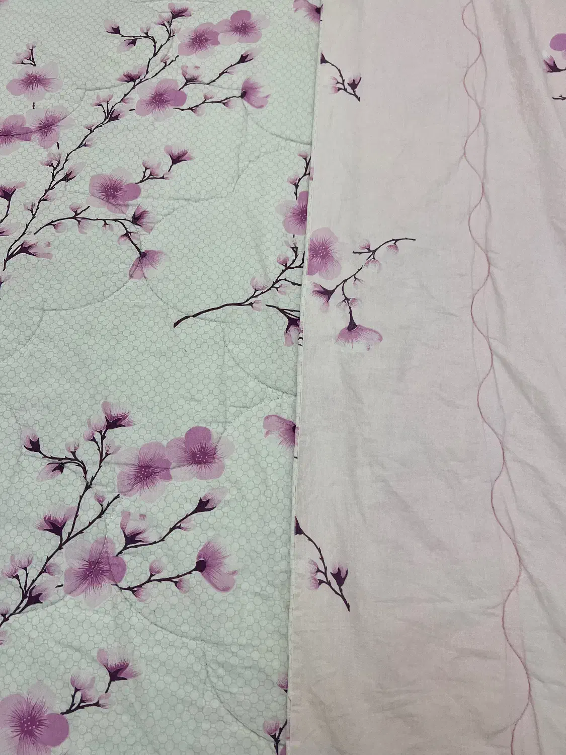 رو تختی صورتی گل شکوفه یک نفره|سرویس روتختی|کرمان, |دیوار