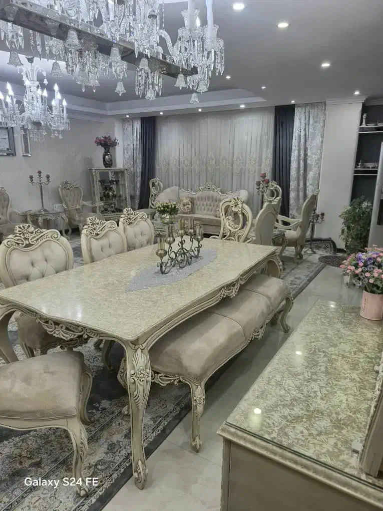 مبل ۹نفره ناهارخوری ۸نفره در حد جهیزیه|مبلمان خانگی و میز عسلی|اندیشه, شهرک کوثر|دیوار