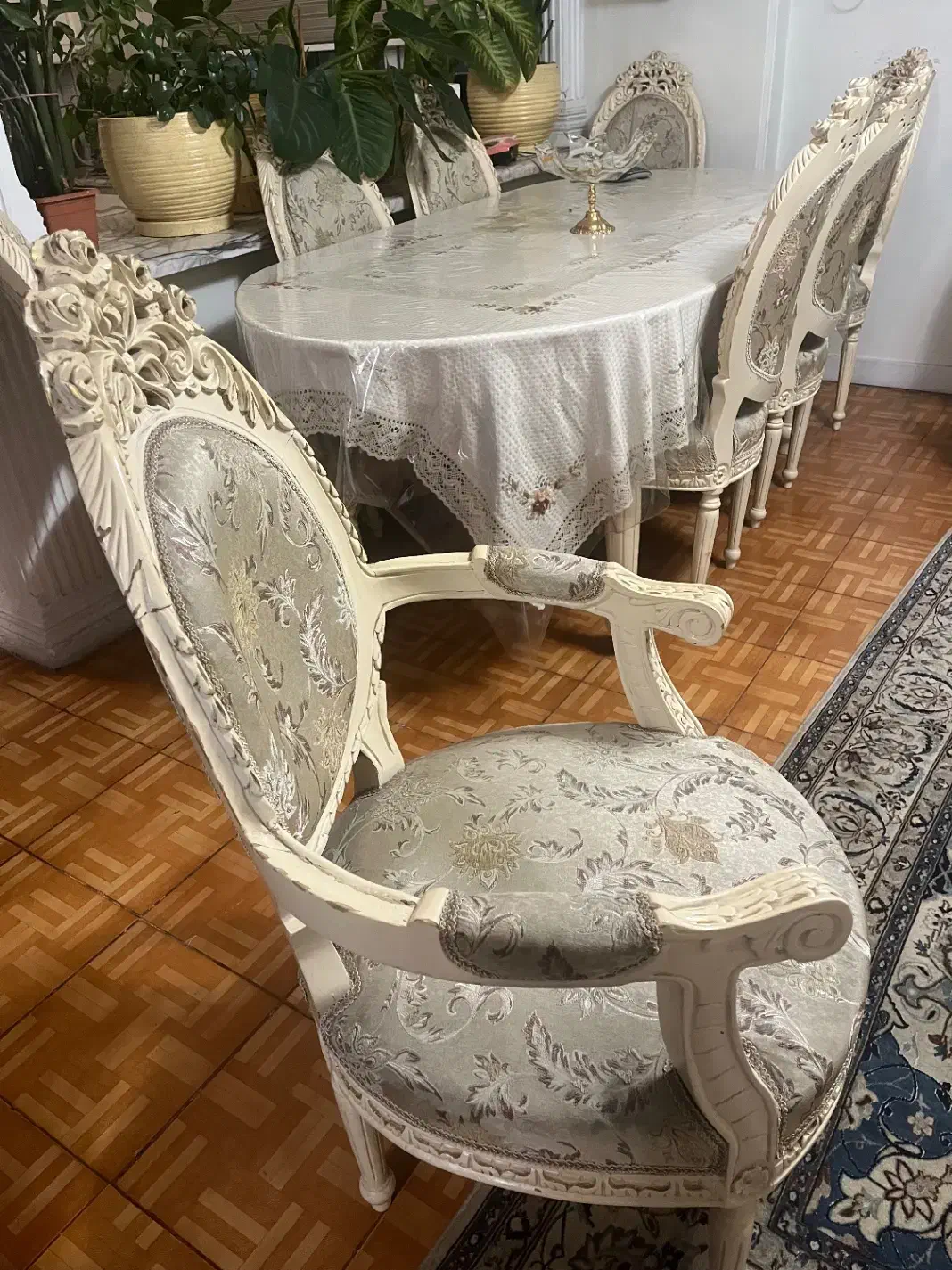 مبلمان استیل با ناهار خوری ۸ نفره|مبلمان خانگی و میز عسلی|تهران, مینی‌سیتی (شهرک نفت)|دیوار