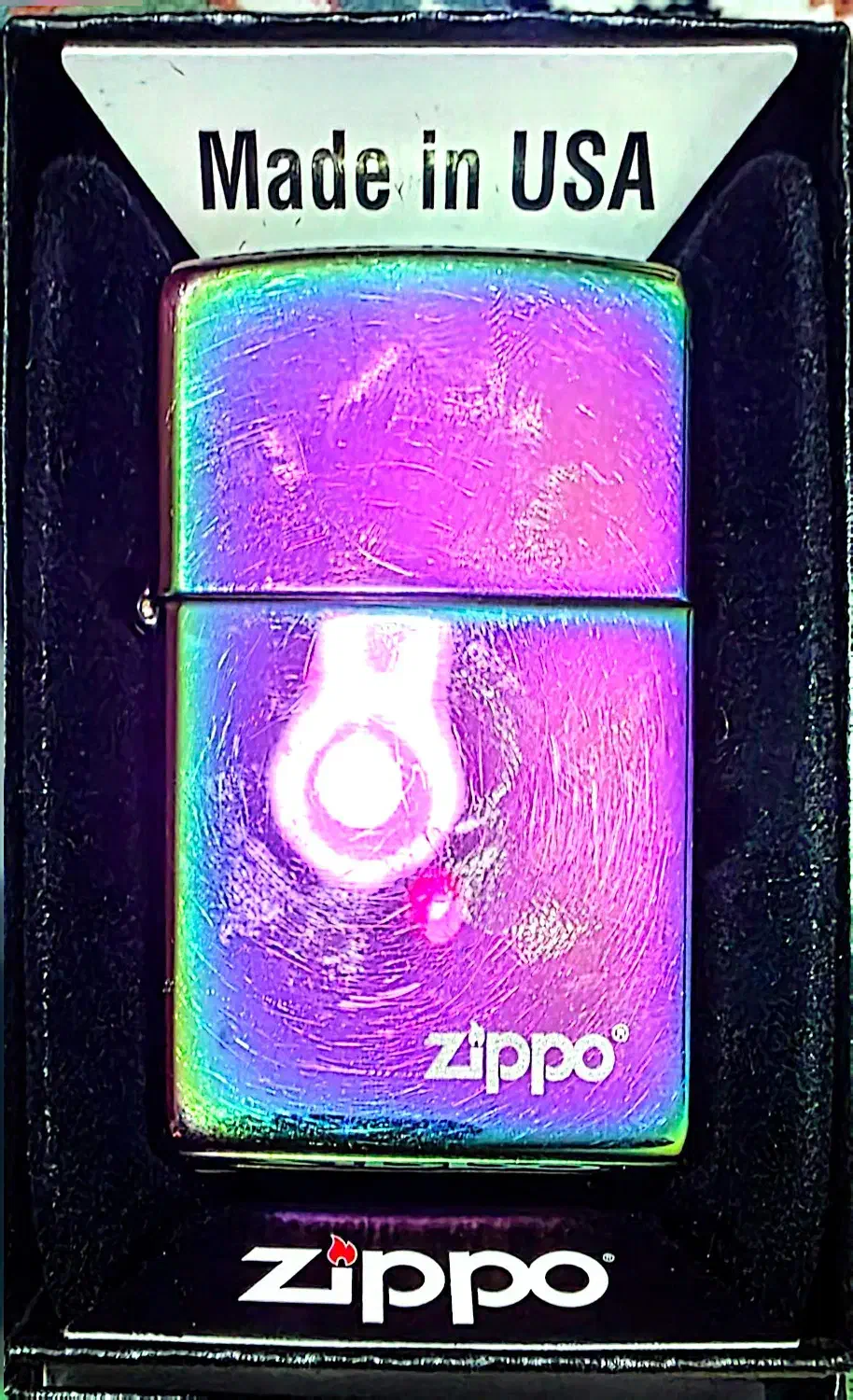 فندک zippo هفت رنگ|کلکسیون و سرگرمی|تهران, آسمان|دیوار