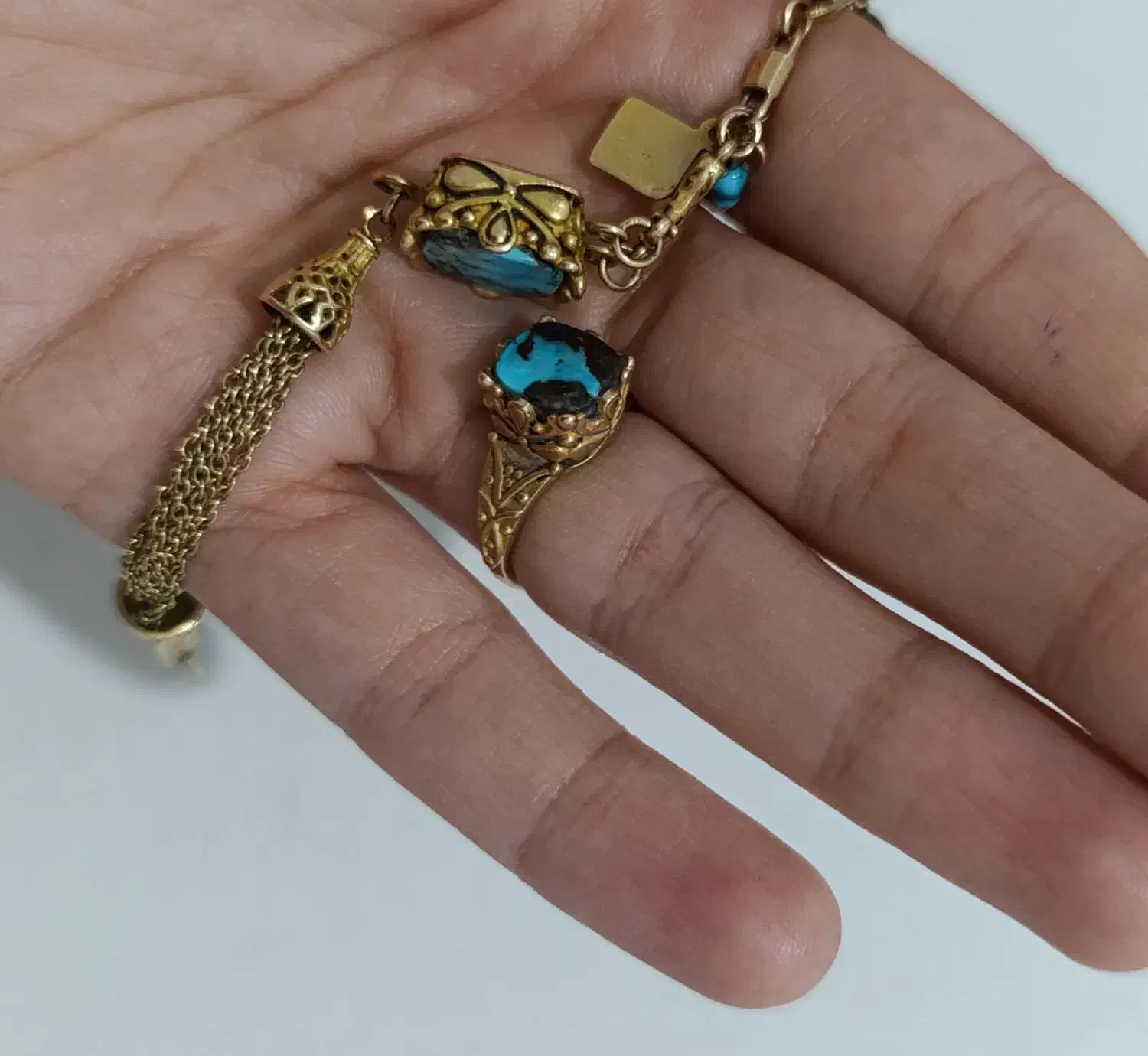 دستبند و‌ انگشتر طلا و گوشواره بچگانه|جواهرات|قم, ارم|دیوار