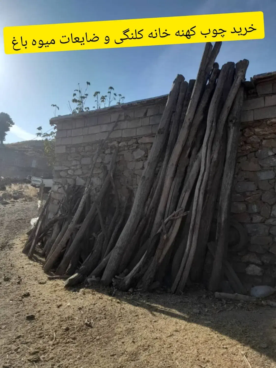 خرید انواع چوب خانەهای قدیمی و چوب باغی|خدمات باغبانی و درختکاری|بانه, |دیوار
