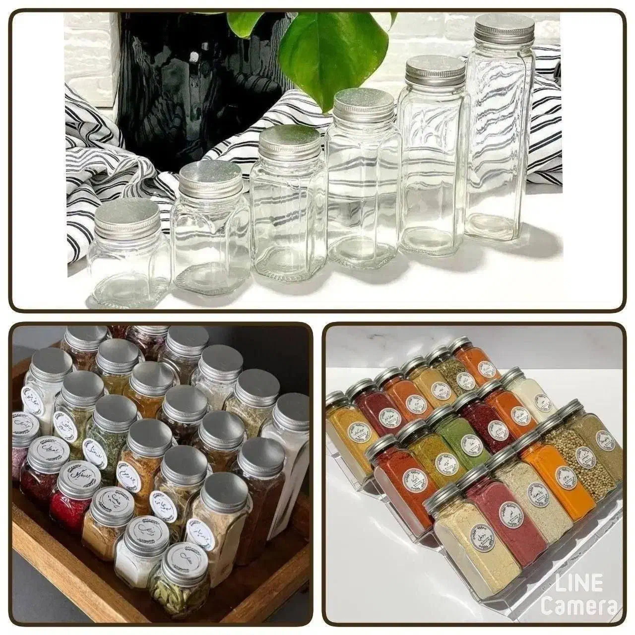 شیشه های ادویه مکارتی|ظروف نگهدارنده، پلاستیکی، یک‌بارمصرف|قزوین, |دیوار