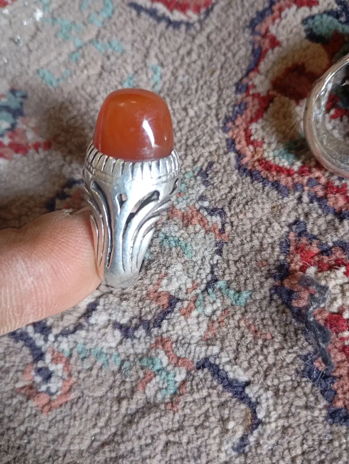 انگشتر عقیق قدیمی|جواهرات|باغستان, |دیوار