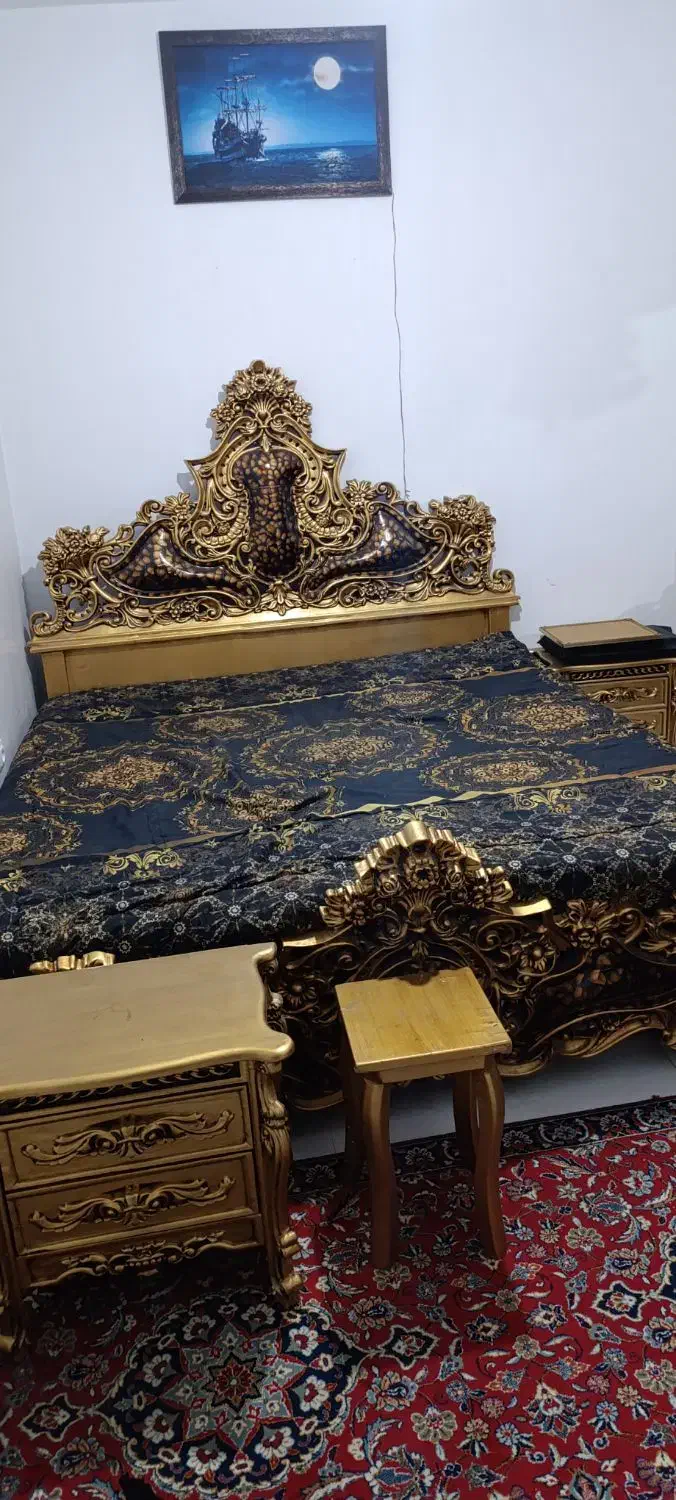 سرویس خواب دو نفره(۱۸۰) سلطنتی|تخت و سرویس خواب|شیراز, شهرک بهار|دیوار