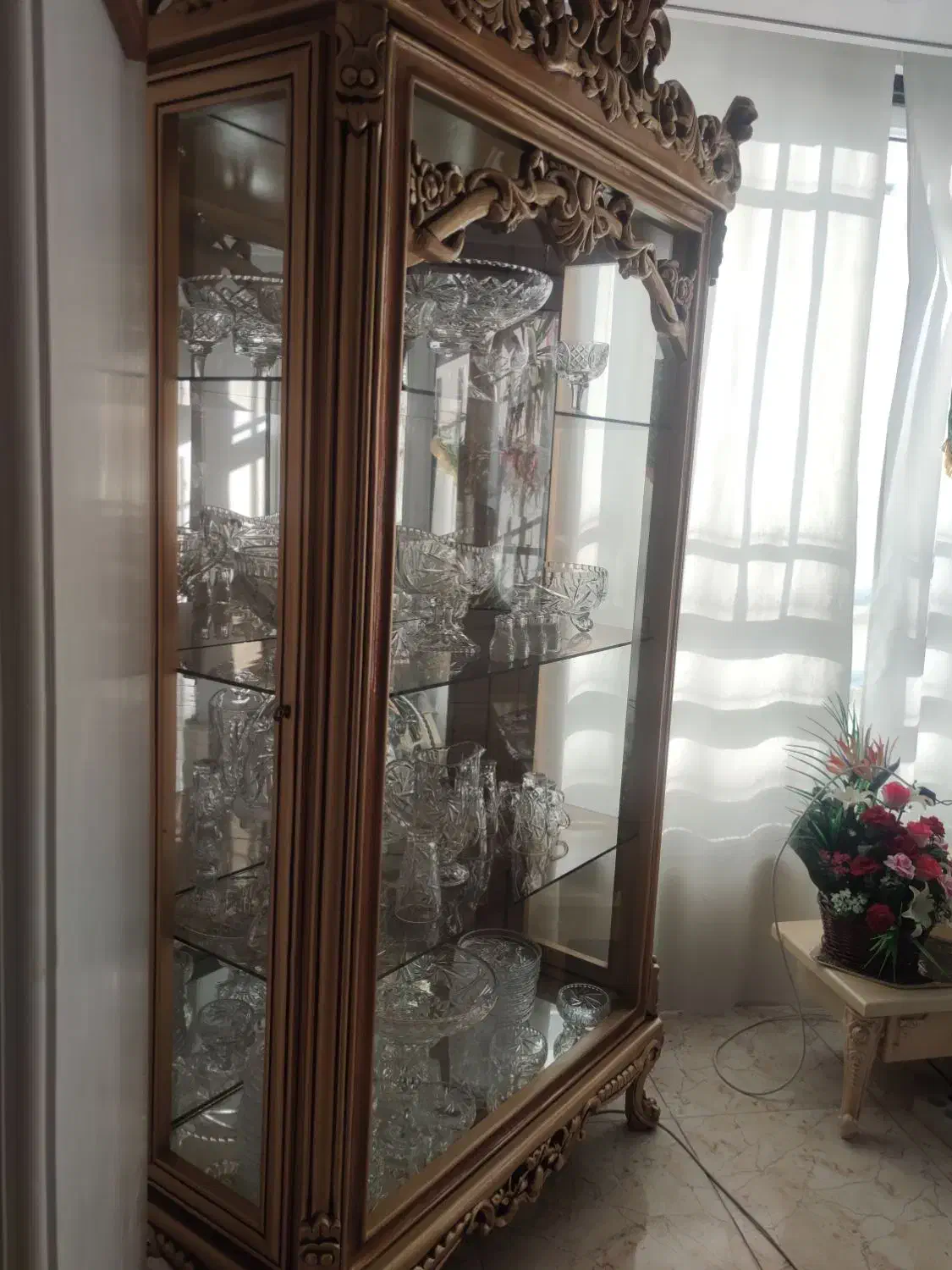 بوفه چوب راش|بوفه، ویترین، کنسول|ورامین, شهرک فجر|دیوار