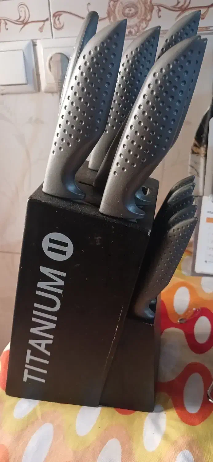 ست چاقو تیتانیوم|ظروف پختوپز|اندیشه, شهرک مریم|دیوار