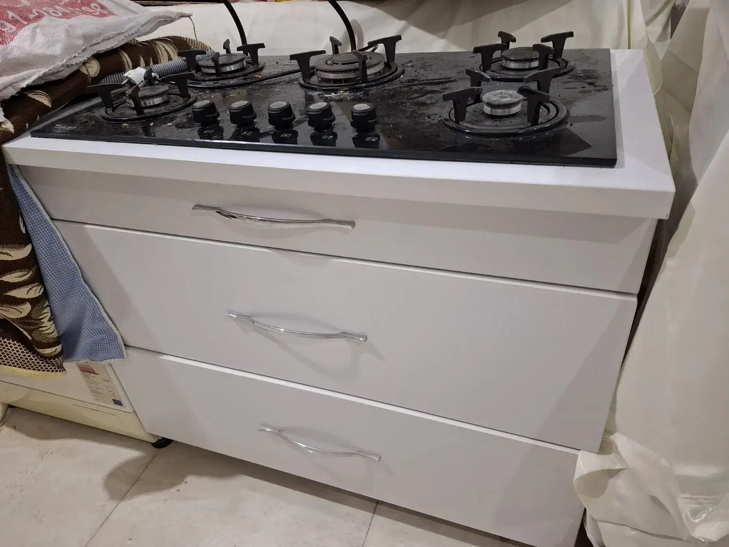 گاز رومیزی با کابینت 3 کشو|اجاق گاز و لوازم برقی پخت‌وپز|بجنورد, |دیوار