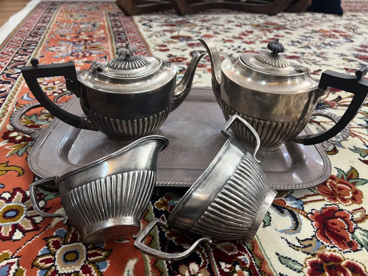 ست سیلور پلیت|کلکسیون اشیاء عتیقه|تهران, سعادت‌آباد|دیوار