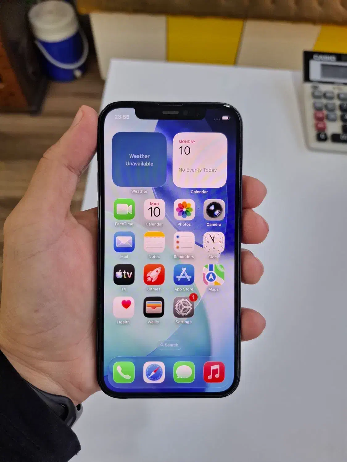 آیفون ۱۲ مشکی ۱۲۸ گیگ|موبایل|تبریز, |دیوار