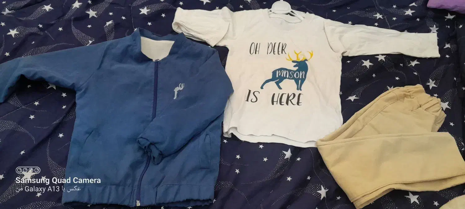 کاپشن پسرانه و ست سه تیکه درحد نو فقط۳۰۰|لباس|فومن, |دیوار