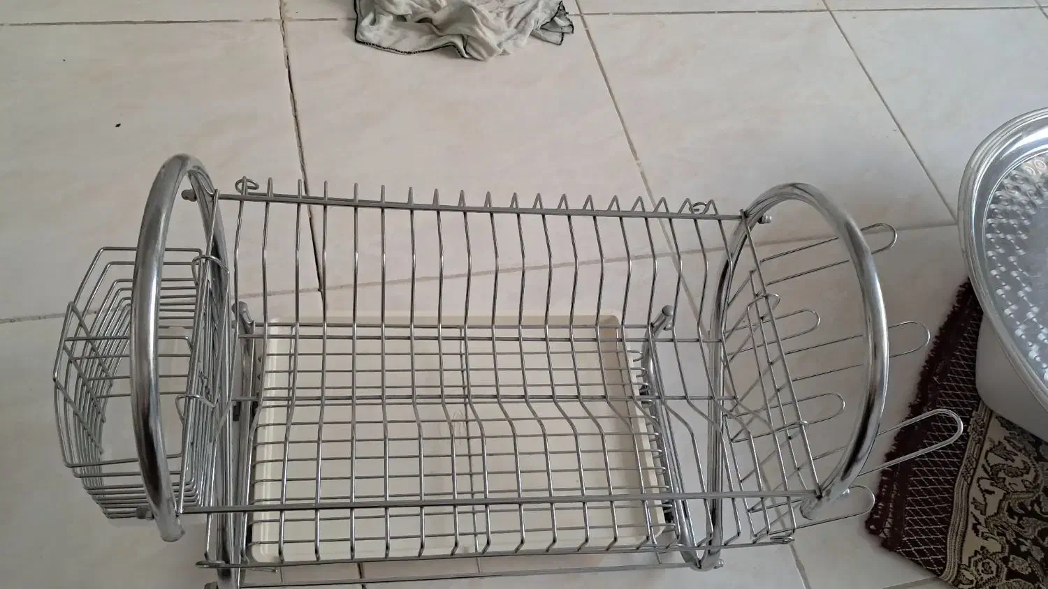 آبچکان رومیزی میزی و۲عدد دیس ملامین|آب‌چکان و نظم‌دهنده ظروف|کرمانشاه, |دیوار