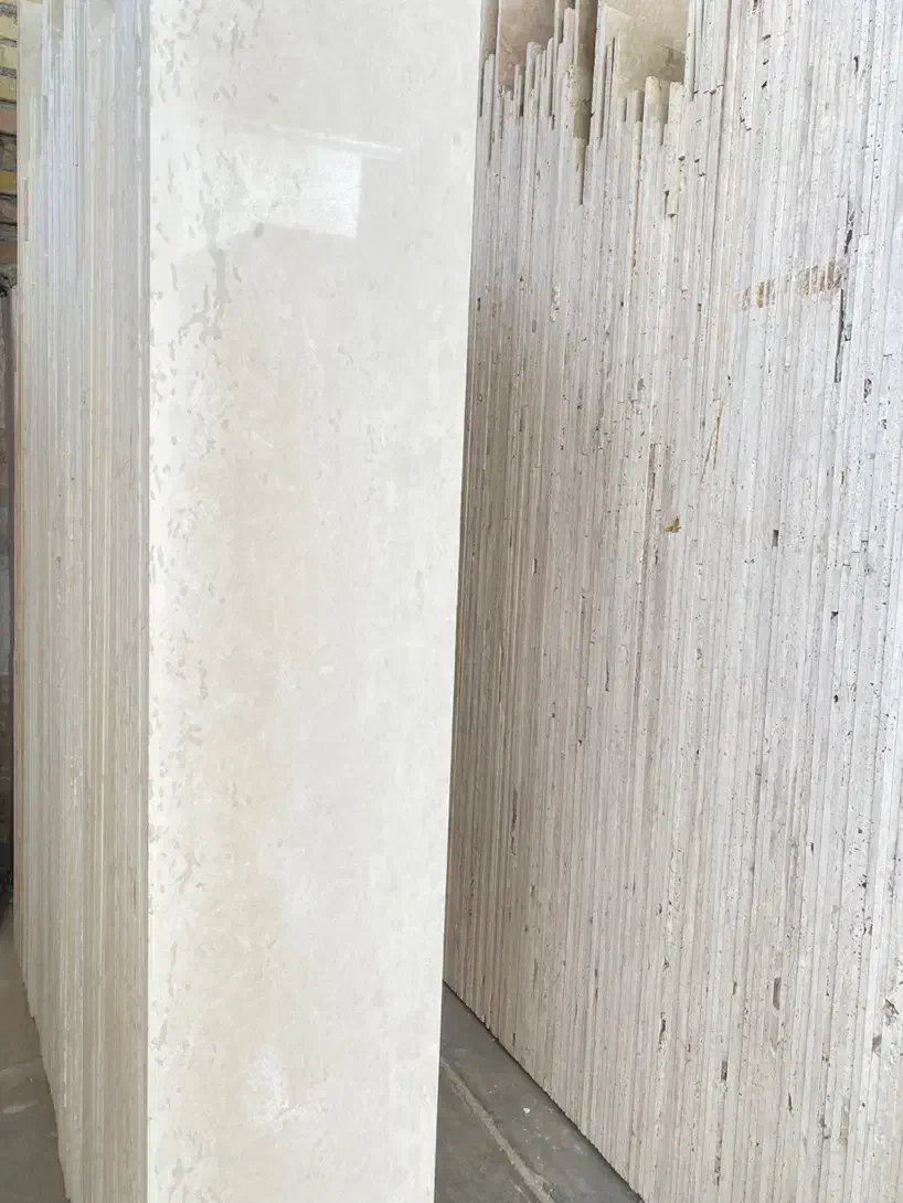 سنگ ساختمانی طبیعی سفید لایم استون مناسب نما|مصالح و تجهیزات ساختمان|کرج, عظیمیه|دیوار