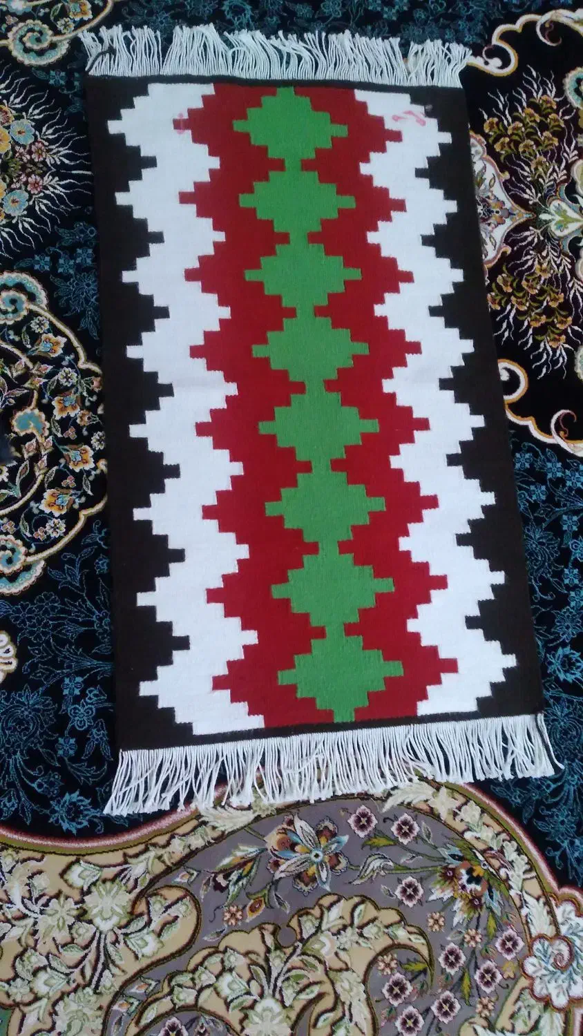 باسلام قالیچه دست بافت کاموایی|فرش|اندیمشک, |دیوار