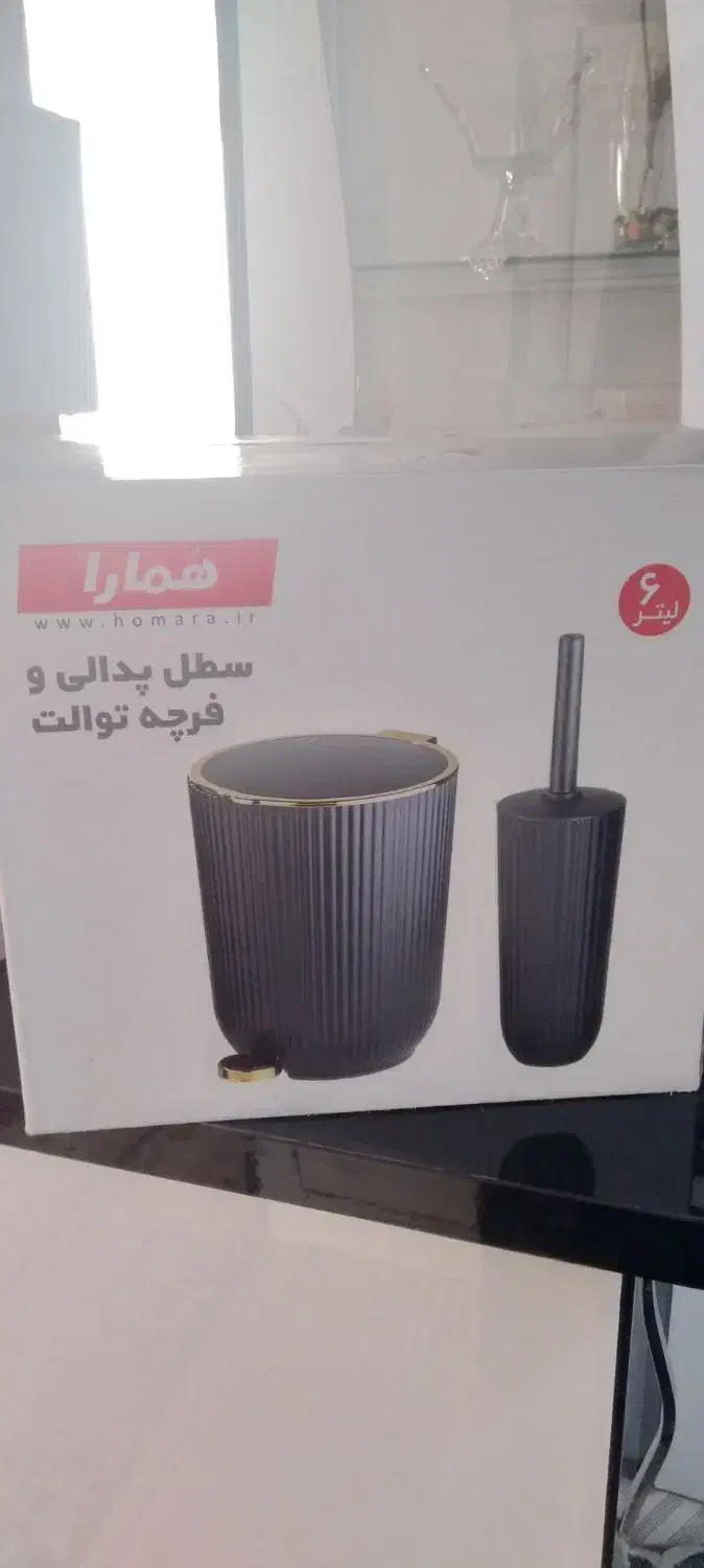 سطل پدالی وفرچه توالت|لوازم نظافت|همدان, |دیوار