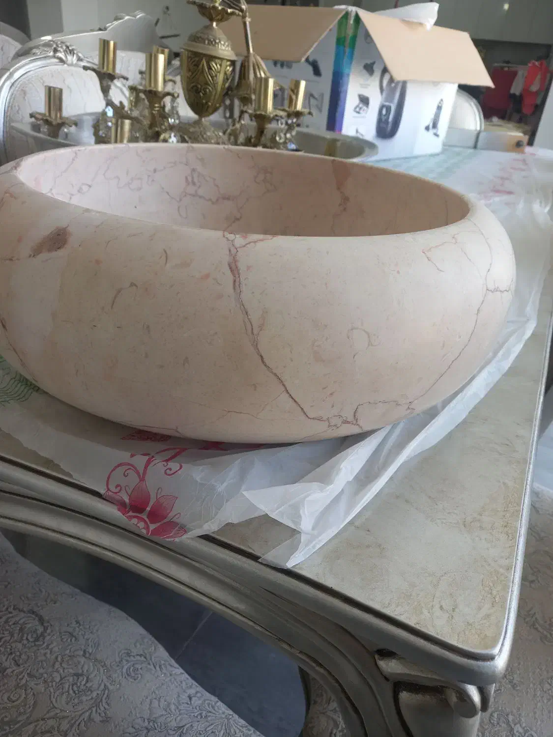 کاسه سنگی روشویی|لوازم سرویس بهداشتی|قزوین, |دیوار