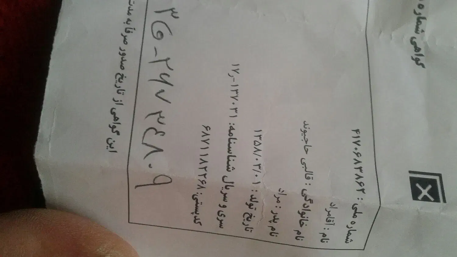 مدارک گمشده|اشیا|دورود, |دیوار