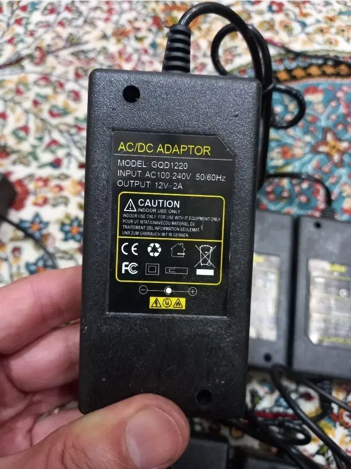 13 عدد آداپتور 12ولت 2 آمپر دوربین مداربسته|دوربین مداربسته|گنبد کاووس, |دیوار