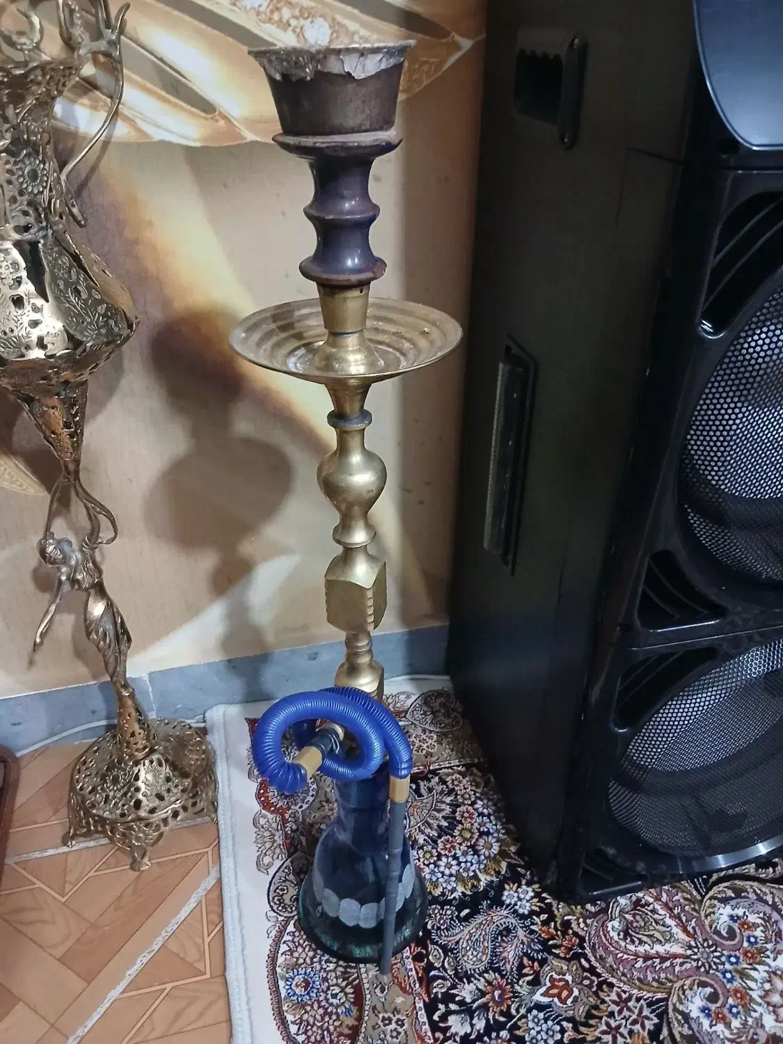 قلیان برنز|صنایع دستی و سایر لوازم تزئینی|سهند, |دیوار