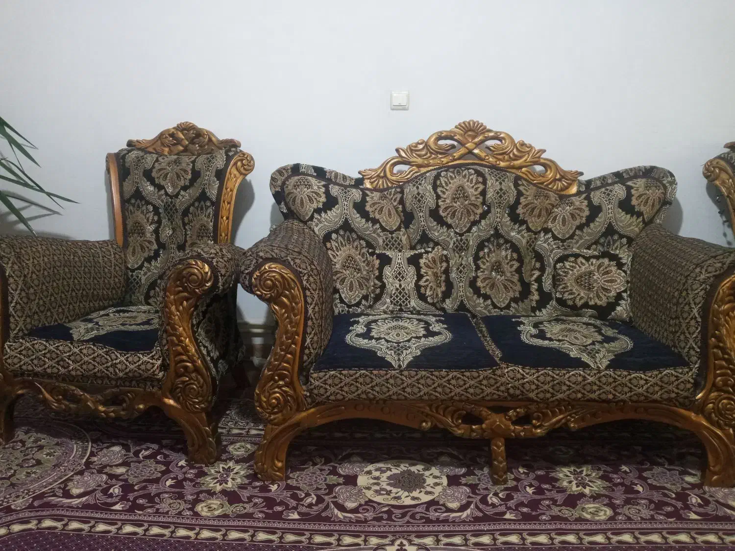 مبل سلطنتی۷نفره سالم|مبلمان خانگی و میز عسلی|آمل, |دیوار