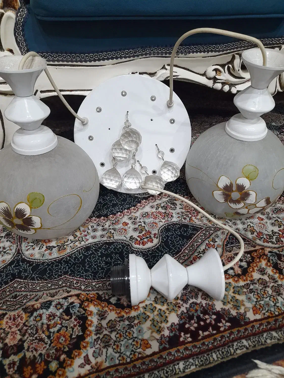 لوستر|لوستر و چراغ آویز|بهارستان, |دیوار