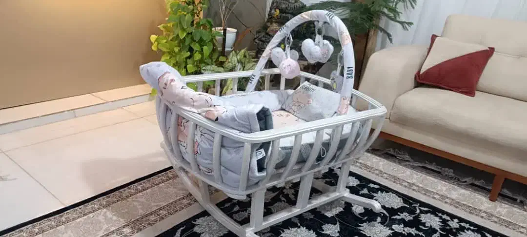 گهواره چوبی راک|اسباب و اثاث بچه|باغستان, |دیوار