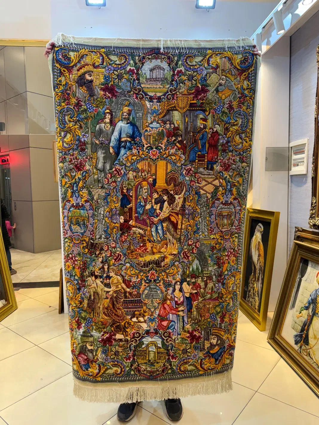 تابلوفرش سلاطین|تابلو فرش|تبریز, |دیوار