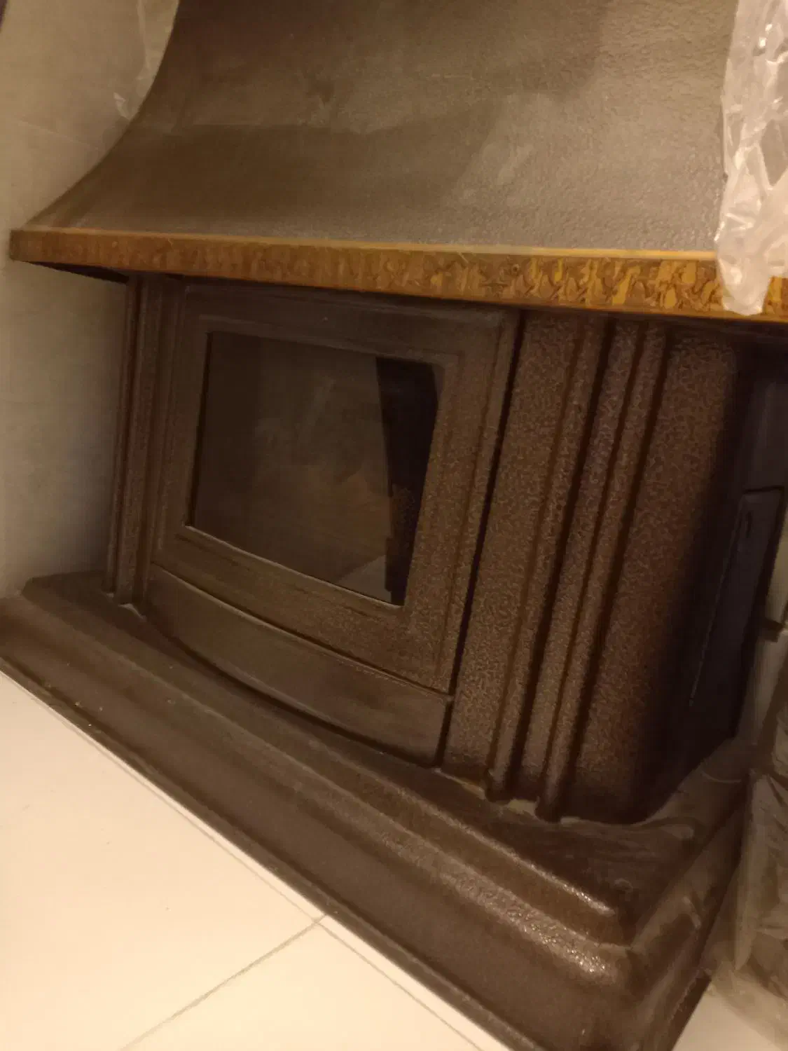 بخاری طرح شومینه سایز بزرگ|بخاری، هیتر، شومینه|مشهد, آبکوه|دیوار