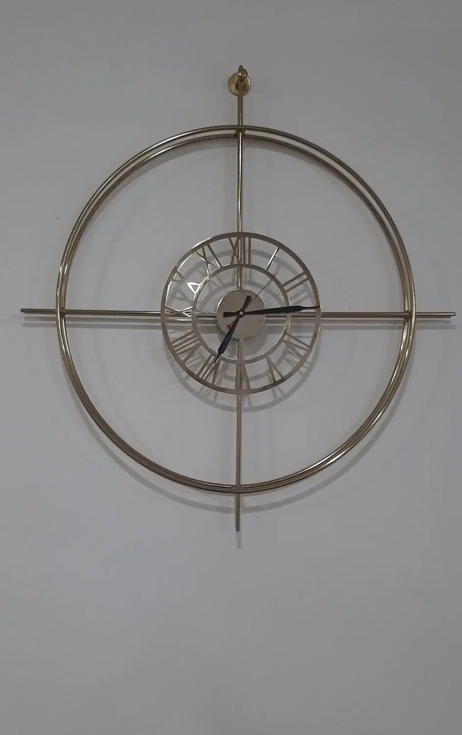 ساعت دیواری فلزی آبکاری شده|ساعت دیواری و تزئینی|اندیمشک, |دیوار