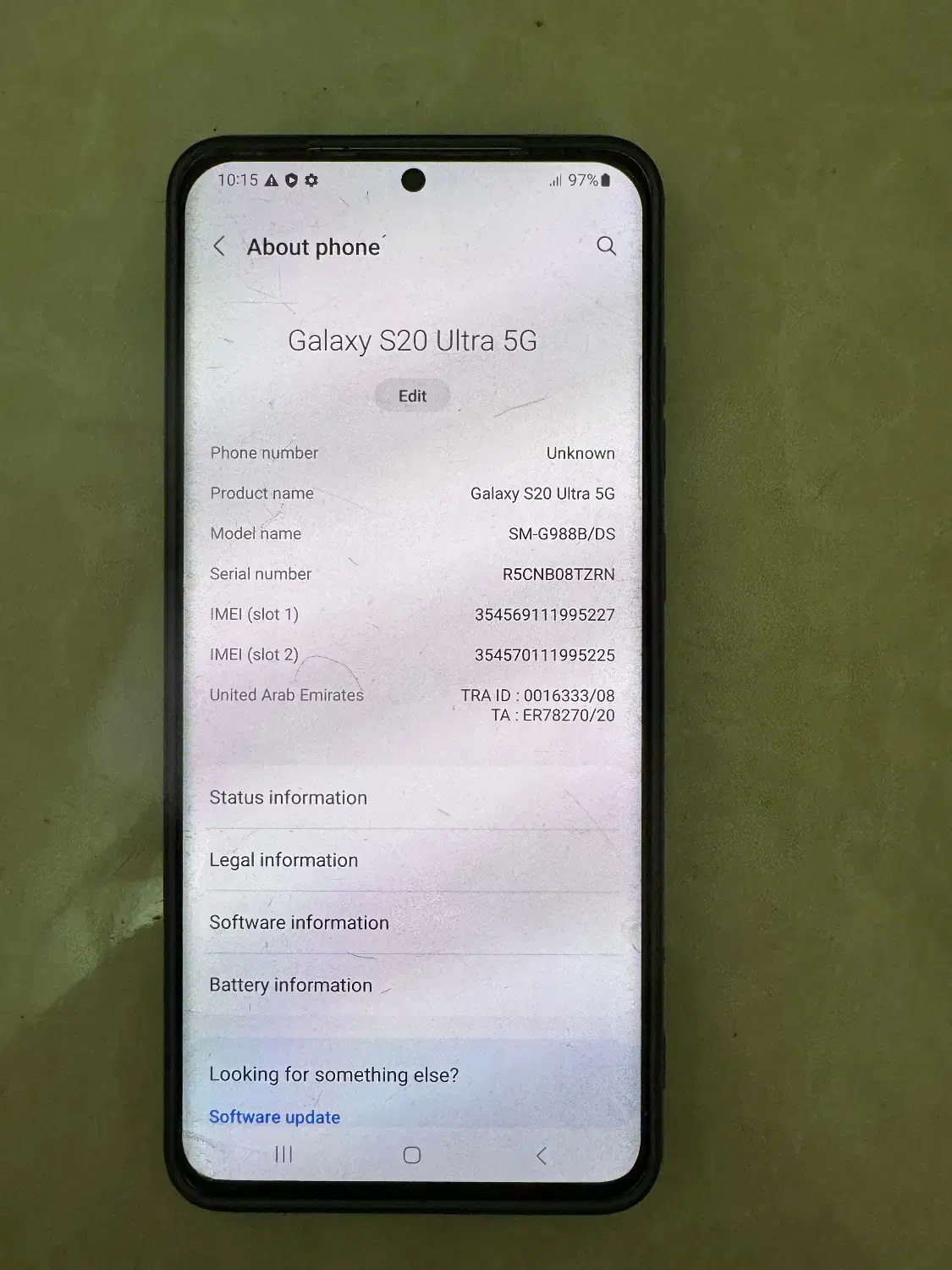 S20 ultra 5G سامسونگ|موبایل|قم, صفاشهر|دیوار