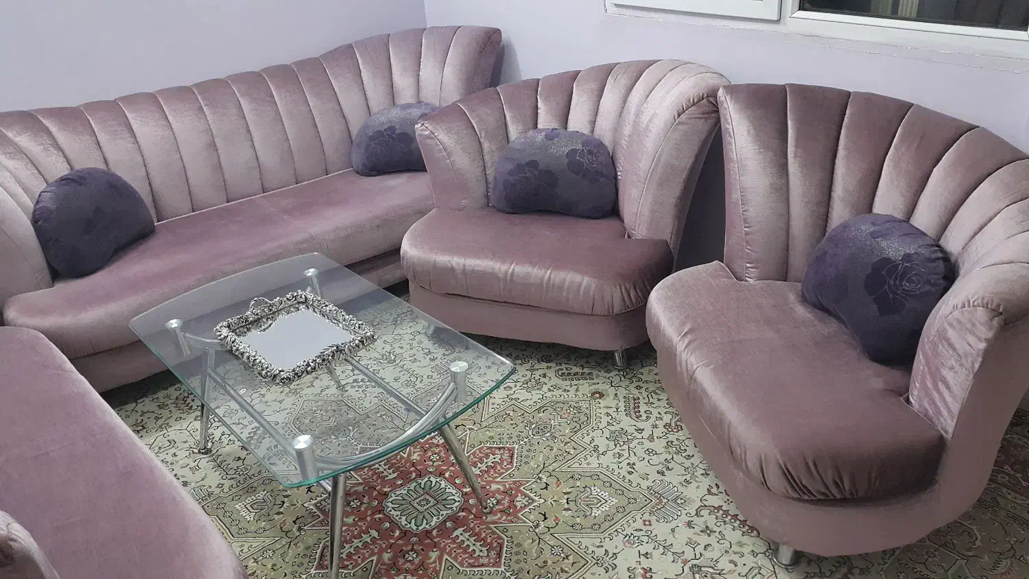 مبل طرح صدف ۹ نفره|مبلمان خانگی و میز عسلی|مشهد, الهیه|دیوار